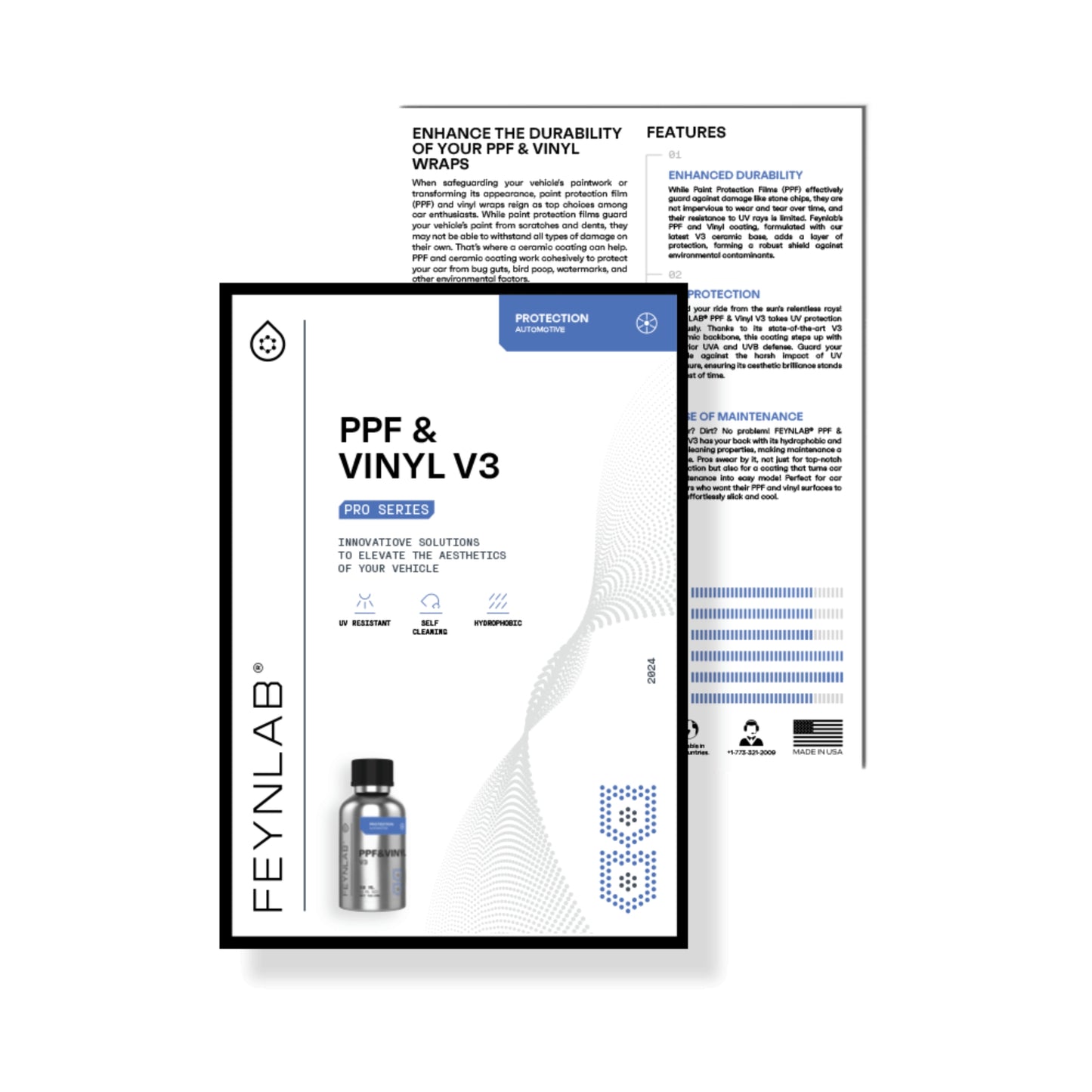 Feynlab® PPF & Vinyl Ceramic V3 Sell Sheets (10Pk)